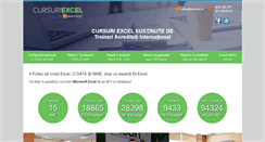 Desktop Screenshot of cursuri-excel.ro
